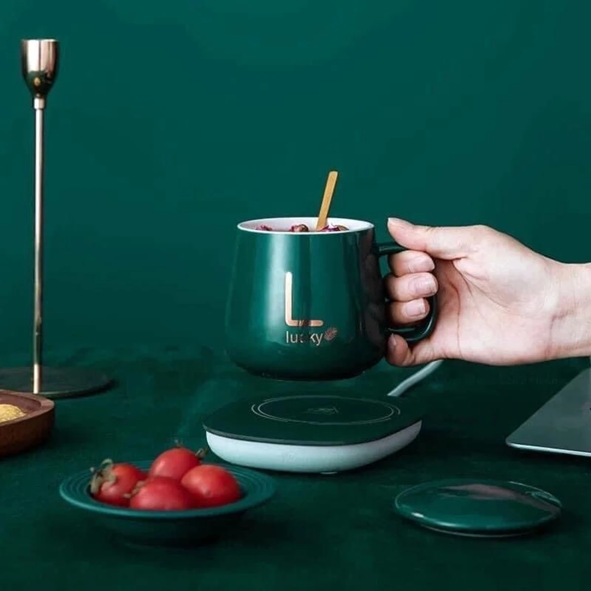 Electric Ceramic Coffee Mug And Saucer (৫ থেকে ১০ মিনিটের মধ্যে খুব সহজেই অটোমেটিক কফি তৈরি করুন)